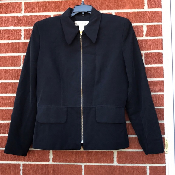 Apostrophe Women’s Black Lined Blazer w/ Zipper 6 - Picture 5 of 6